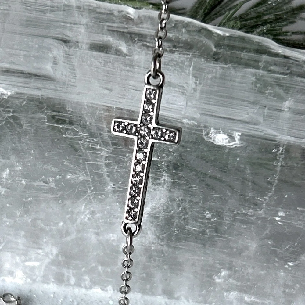 Brighton Inner Shine Cross Anklet NWOT - Picture 3 of 14
